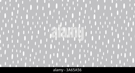 Simple rain pattern. Seamless pattern with white drops of rain. Small dash background. Vector illustration Stock Vector
