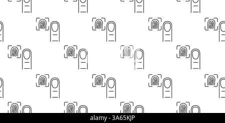 Fingerprint patterns displayed in a repetitive design for security and identification purposes Stock Vector