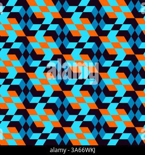 Seamless mosaic pattern. Geometric background. Vector Illustration. Stock Vector