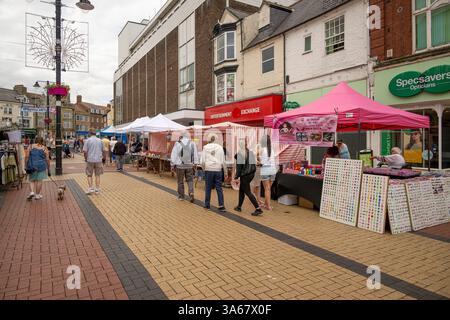 King Street Market in Bridlington, East Yorkshire, UK Stock Photo