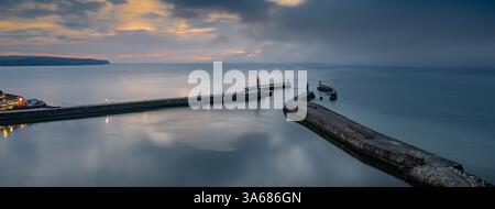Whitby Harbour, North Yorkshire, UK. Stock Photo