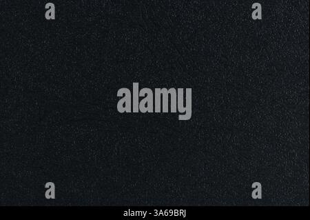 Seamless black leather texture background macro close up view Stock Photo