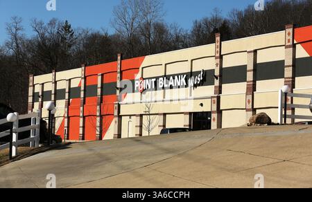 Jan. 15, 2015 - Colerain Township, Ohio, U.S - Point Blank West gun shop and firing ranges in Colerain Township were Christopher Cornell also know as Raheel Mahruc Ubaydah was arrested on charges of attempted killing of a U.S. Government officer and possession of a firearm with intent to commit a crime on Wednesday January 14, 2015.  The FBI had information that Cornell was planning to set up bomb at the Capitol Building and try to kill police officers an all who came out of the building after setting off the bombs.  He was buying two semi-automatic AR-15 Rifles and about 600 rounds of Ammunit Stock Photo