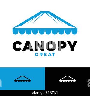 canopy icon logo design template Stock Vector