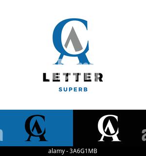 initial letter ca icon logo design template Stock Vector