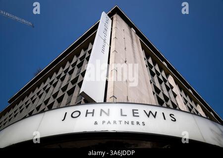 John Lewis flagship department store, situated on Oxford Street, in the heart of London's West End, England, United Kingdom Stock Photo