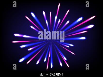 Abstract background with 3d explosion blast, stock vector Stock Vector