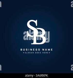 Initial SB Vector Logo - Elegant Monogram Template for letter S and B for your Business Stock Vector