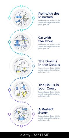 Life coaching advices infographic design template Stock Vector