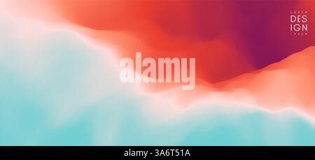 Abstract background with dynamic effect. Creative design poster with vibrant gradients. Mobile screen. Cover design template. Vector illustration for Stock Vector