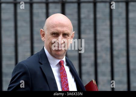 London, UK. 26th Mar, 2025. John Healey Defence Secretary arrives in Downing Street for a Cabinet Meeting Credit: MARTIN DALTON/Alamy Live News Stock Photo