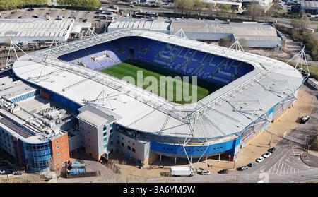 Reading Stadium Layout Aerial view of the Select Car Leasing Stadium, home of Reading FC. It ...