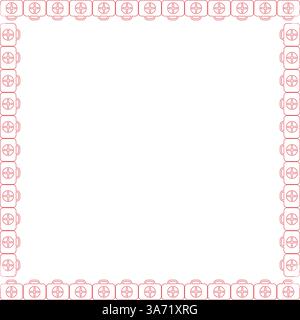 ambulance kit empty frame. First aid kit, ambulance emergency box with empty space for your text. Baby shower design Stock Vector