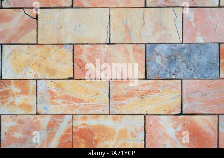 Wall or Floor Tiles Design Pattern Background for Buildings Stock Photo
