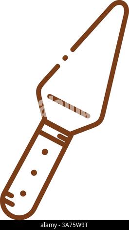 Cake server icon. Vector Stock Vector
