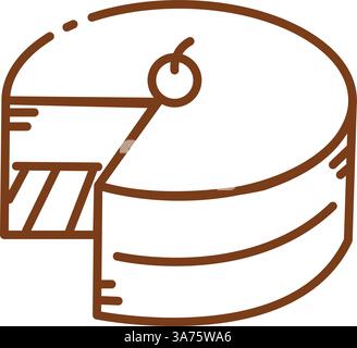 Layer cake icon. Vector Stock Vector