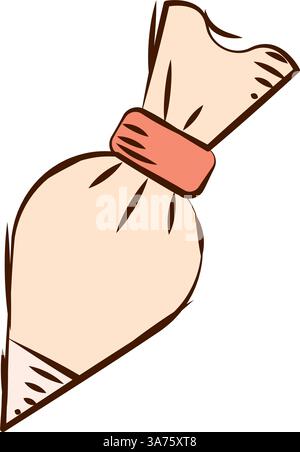 Icing piping bag color icon. Vector Stock Vector