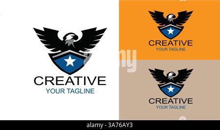 Eagle logo design template Stock Vector