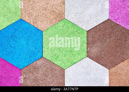 Abstract colored background from hexagon parts Stock Photo