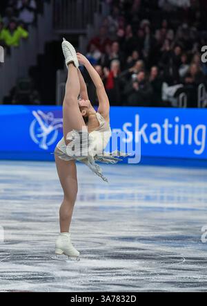 Alysa LIU of the United States performs in the women's short program of