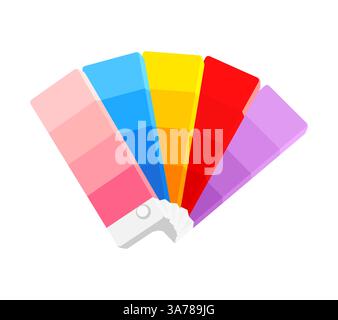 Color palette guide. Color Swatches. Vector illustration Stock Vector