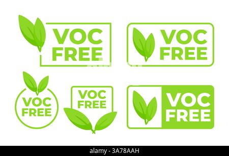 Voc free. Volatile organic compounds-free abstract. Vector stock ...