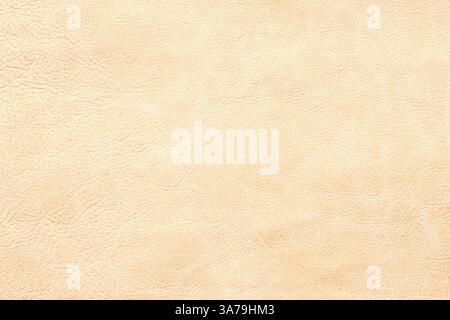 natural leather surface as background. beige leather texture Stock Photo
