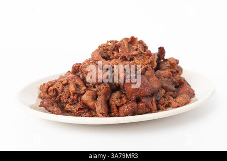 Gochujang Bulgogi on a white background Stock Photo