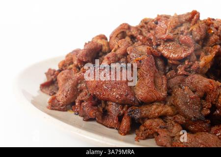 Gochujang Bulgogi on a white background Stock Photo