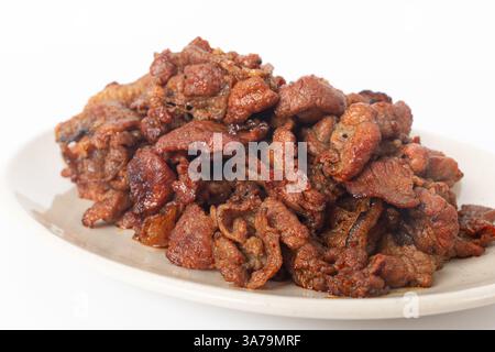 Gochujang Bulgogi on a white background Stock Photo