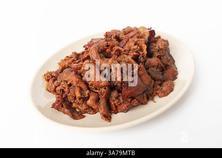 Gochujang Bulgogi on a white background Stock Photo