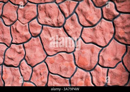 brick stylish finishing in the interior of the house and outside Stock Photo