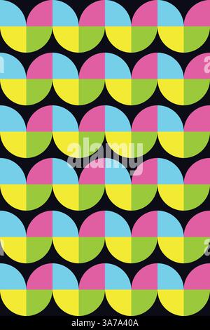 Abstract colorful geometric design. Vector illustration. Pattern can be used as a template for brochure, annual report, magazine, poster, presentation Stock Vector