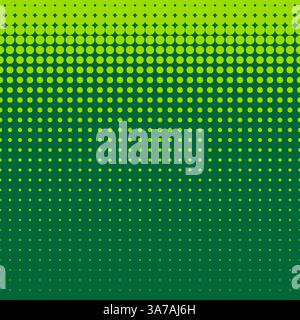 Beautiful seamless vector green dotted pattern on green background. Stock Vector