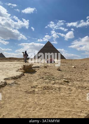 Exploring the Pyramids of Egypt – Ancient Wonders of the World Stock ...