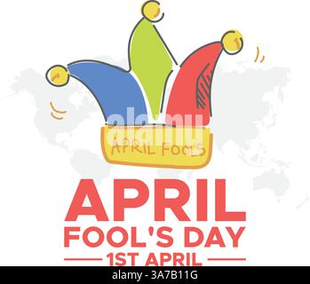 April Fools Day, April fools day. April 01. April fools day vector illustration. Poster or banner. Flat design vector illustration. Stock Vector