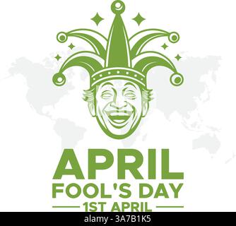 April Fools Day, April fools day. April 01. April fools day vector illustration. Poster or banner. Flat design vector illustration. Stock Vector