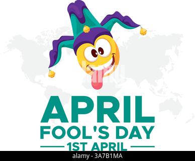 April Fools Day, April fools day. April 01. April fools day vector illustration. Poster or banner. Flat design vector illustration. Stock Vector