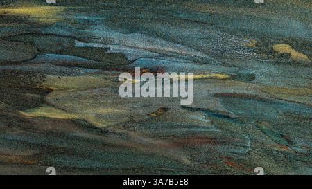 Abstract Glitter Background with Creative Brushstrokes of Sparkling Multicolored Paint Stock Photo