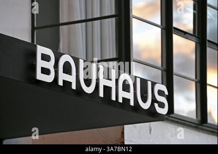 Bauhaus architecture at the School of Design at Dessau, Germany