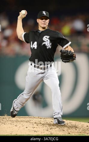 Washington Nationals starting pitcher Jake Irvin (27) in action during