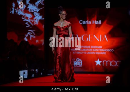 Carla Hall walks the runway at the Go Red For Women Red Dress Collection  2015 Stock Photo - Alamy