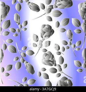 Rosebuds pattern. Stock Vector