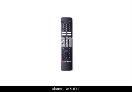 TV remote control isolated on white background. After edits. Stock Photo