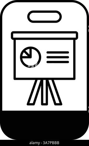 vector image of projector screen on white isolate Stock Vector Image ...