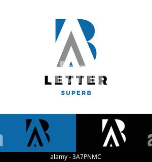 initial letter ba icon logo design template Stock Vector
