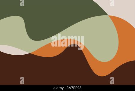 Wave shapes background wavy pattern vector. curve wave abstract background Stock Vector