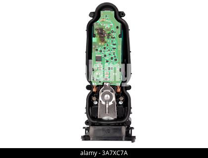 Burnt Electric Shaver Circuit Board Inside Housing Stock Photo