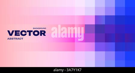Abstract Colorful Pixelated Vector Background  Stock Vector