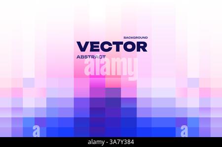 Vertical Pixelated Gradient Background Effect Stock Vector